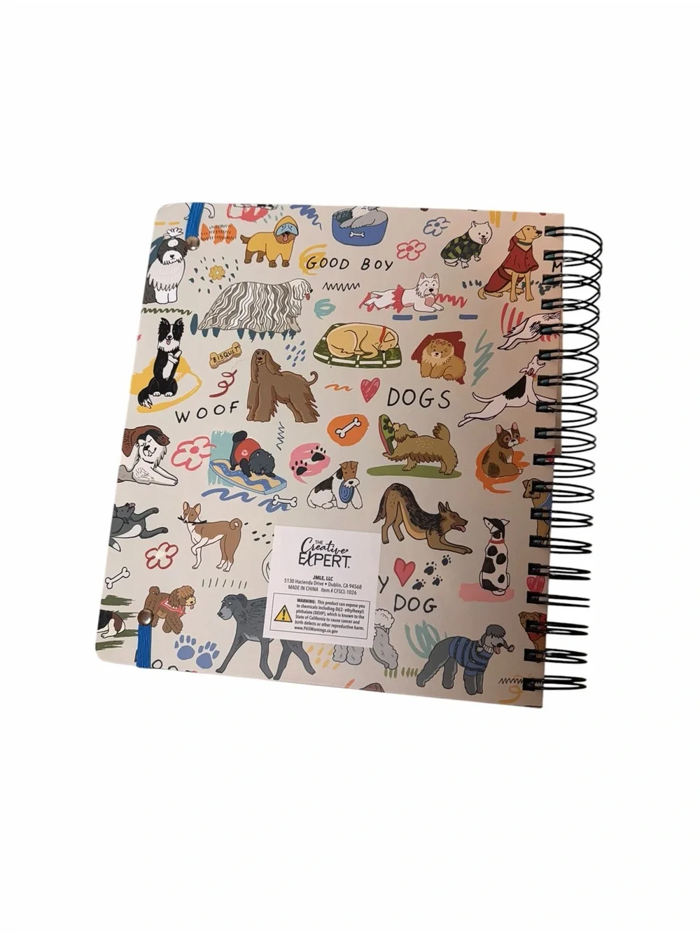 The Creative Expert Dog Love Hard Cover 17-Month Planner 8/26 - 12/27 Stickers
